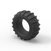 Diecast Dune buggy rear tire Scale 1 to 10 - Thumbnail 7