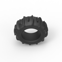 Diecast Dune buggy rear tire 2 Scale 1 to 10 - Thumbnail 6