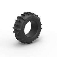 Diecast Dune buggy rear tire 3 Scale 1 to 10 - Thumbnail 2