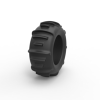 Diecast Dune buggy rear tire 3 Scale 1 to 10 - Thumbnail 3