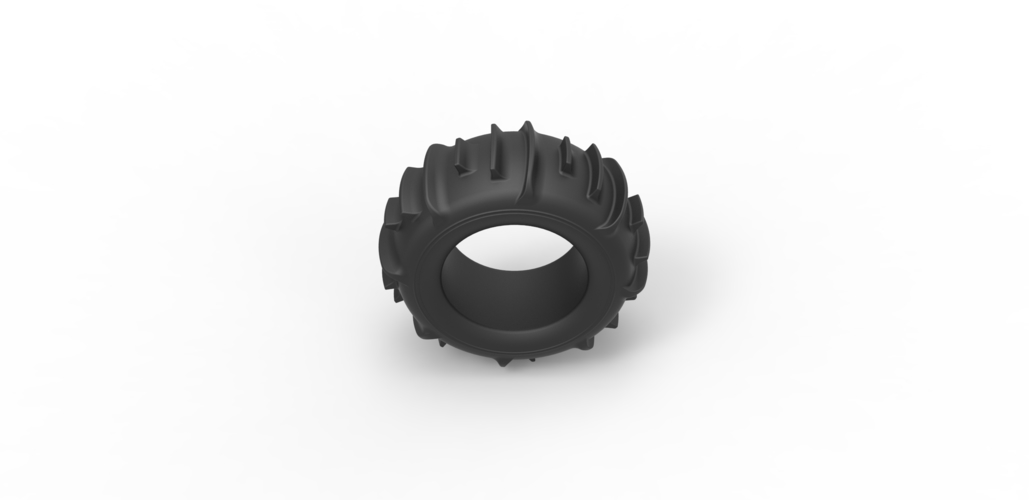 Diecast Dune buggy rear tire 3 Scale 1 to 10 3D Print 469334