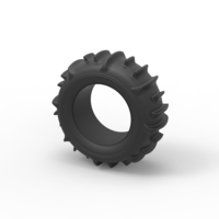 Diecast Dune buggy rear tire 3 Scale 1 to 10 - Thumbnail 7