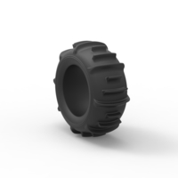 Diecast Dune buggy rear tire 3 Scale 1 to 10 - Thumbnail 8