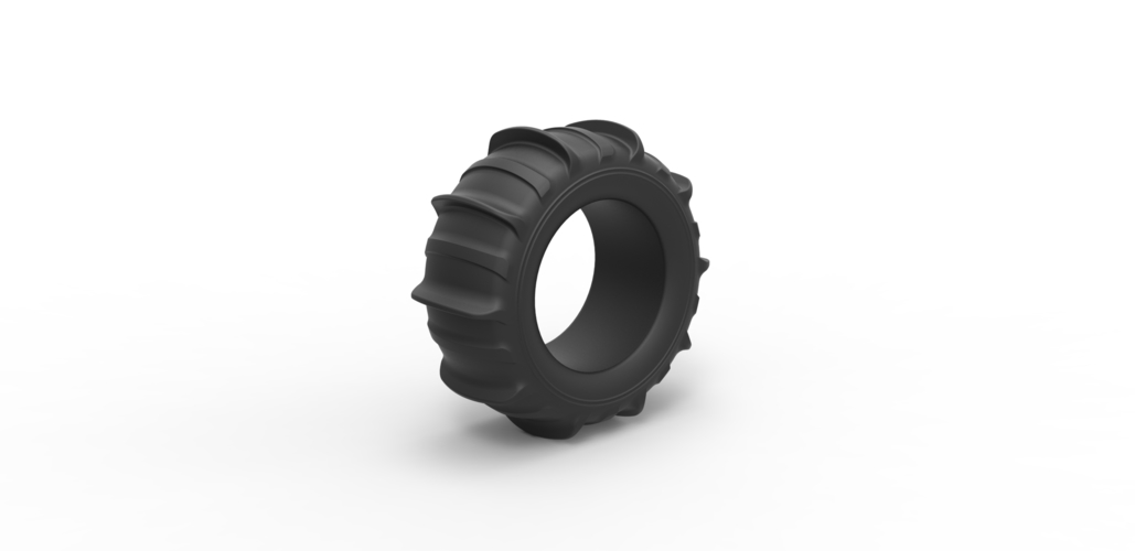 Diecast Dune buggy rear tire 4 Scale 1 to 10 3D Print 469342