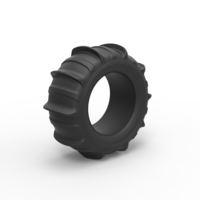 Diecast Dune buggy rear tire 4 Scale 1 to 10 - Thumbnail 2