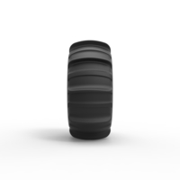 Diecast Dune buggy rear tire 4 Scale 1 to 10 - Thumbnail 4