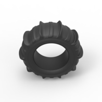 Diecast Dune buggy rear tire 4 Scale 1 to 10 - Thumbnail 6