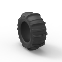 Diecast Dune buggy rear tire 4 Scale 1 to 10 - Thumbnail 8