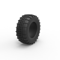 Diecast Dune buggy rear tire 5 Scale 1 to 10 - Thumbnail 2
