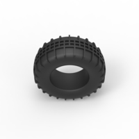 Diecast Dune buggy rear tire 5 Scale 1 to 10 - Thumbnail 6