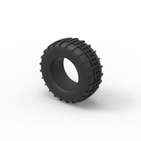 Diecast Dune buggy rear tire 5 Scale 1 to 10 - Thumbnail 7
