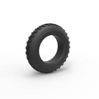 Diecast dune buggy front tire 2 Scale 1 to 10 - Thumbnail 1
