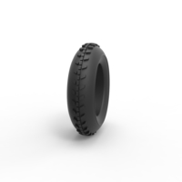 Diecast dune buggy front tire 2 Scale 1 to 10 - Thumbnail 3