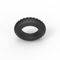 Diecast dune buggy front tire 2 Scale 1 to 10 - Thumbnail 6