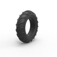 Diecast mud dragster front tire Scale 1 to 10 - Thumbnail 2