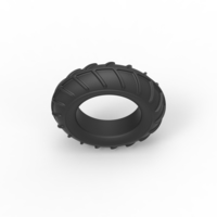 Diecast mud dragster front tire Scale 1 to 10 - Thumbnail 6