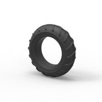 Diecast mud dragster front tire Scale 1 to 10 - Thumbnail 7