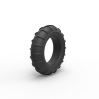 Diecast mud dragster front tire 2 Scale 1 to 10 - Thumbnail 2
