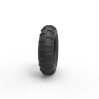 Diecast mud dragster front tire 2 Scale 1 to 10 - Thumbnail 3