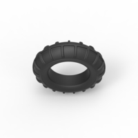 Diecast mud dragster front tire 2 Scale 1 to 10 - Thumbnail 6