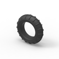 Diecast mud dragster front tire 2 Scale 1 to 10 - Thumbnail 7