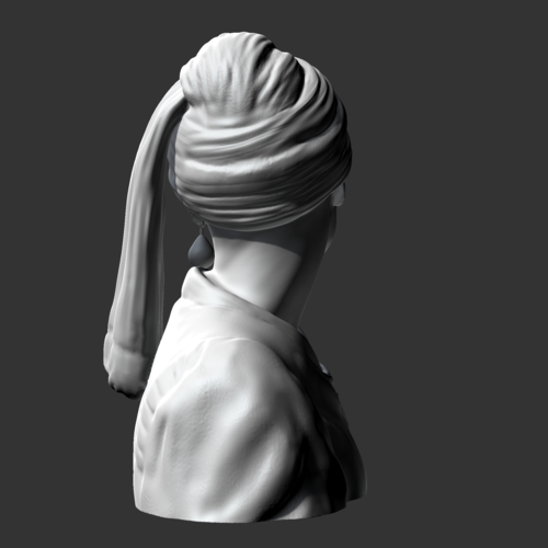 Girl with a Pearl Earring 3D print model 3D Print 469412