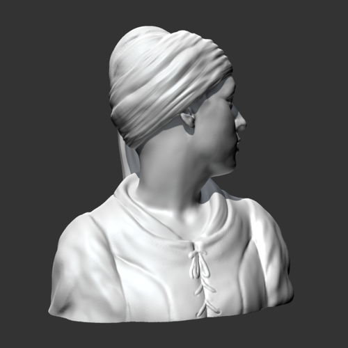 Girl with a Pearl Earring 3D print model 3D Print 469413