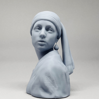 Girl with a Pearl Earring 3D print model - Thumbnail 7