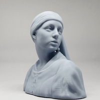 Girl with a Pearl Earring 3D print model - Thumbnail 12