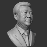 Xi Jinping 3D print model - Thumbnail 5