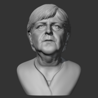 Small Angela Merkel 3D print model 3D Printing 469434
