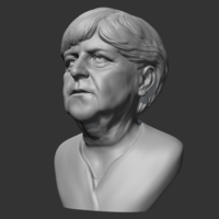 Angela Merkel 3D print model - Thumbnail 3