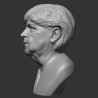 Angela Merkel 3D print model - Thumbnail 4
