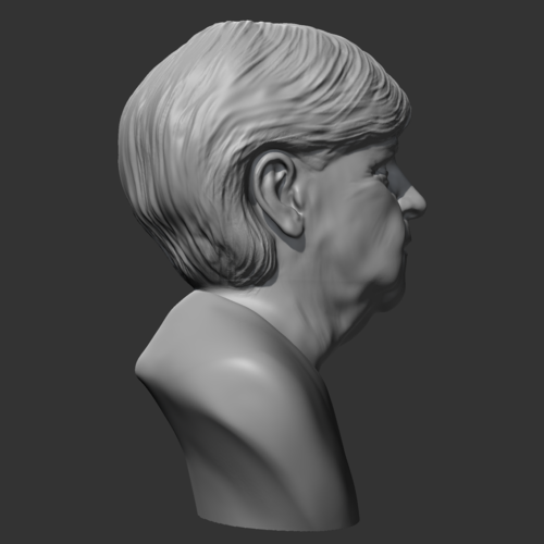 3D Printed Angela Merkel 3D print model by Tow4d | Pinshape