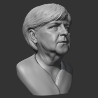Angela Merkel 3D print model - Thumbnail 7