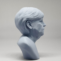 Angela Merkel 3D print model - Thumbnail 12