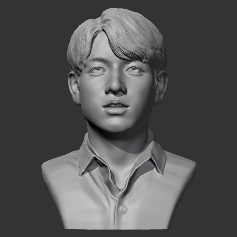 BTS JungKook 3D print model