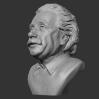 Einstein 3D print model - Thumbnail 1