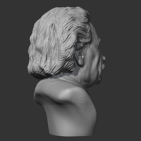 Einstein 3D print model - Thumbnail 4