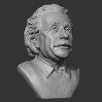 Einstein 3D print model - Thumbnail 5