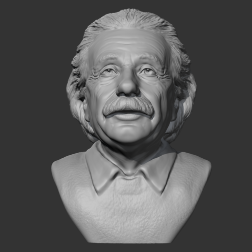 Einstein 3D print model