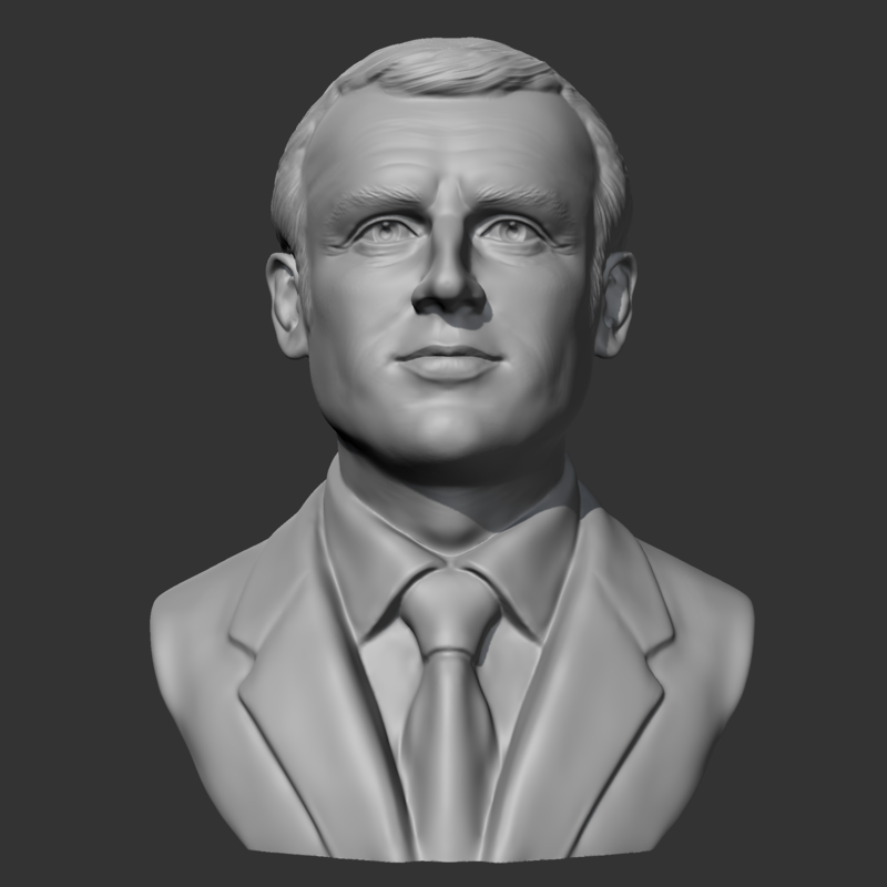 Emmanuel Macron 3D print model