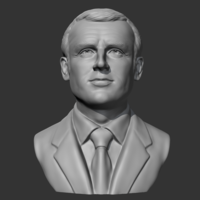 Emmanuel Macron 3D print model - Thumbnail 3