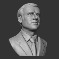 Emmanuel Macron 3D print model - Thumbnail 8