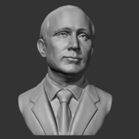 Vladimir Putin 3D print model - Thumbnail 2