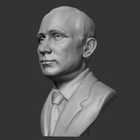 Vladimir Putin 3D print model - Thumbnail 4