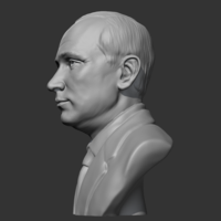 Vladimir Putin 3D print model - Thumbnail 5
