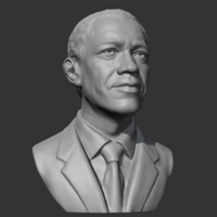 Barack Obama 3D print model - Thumbnail 1