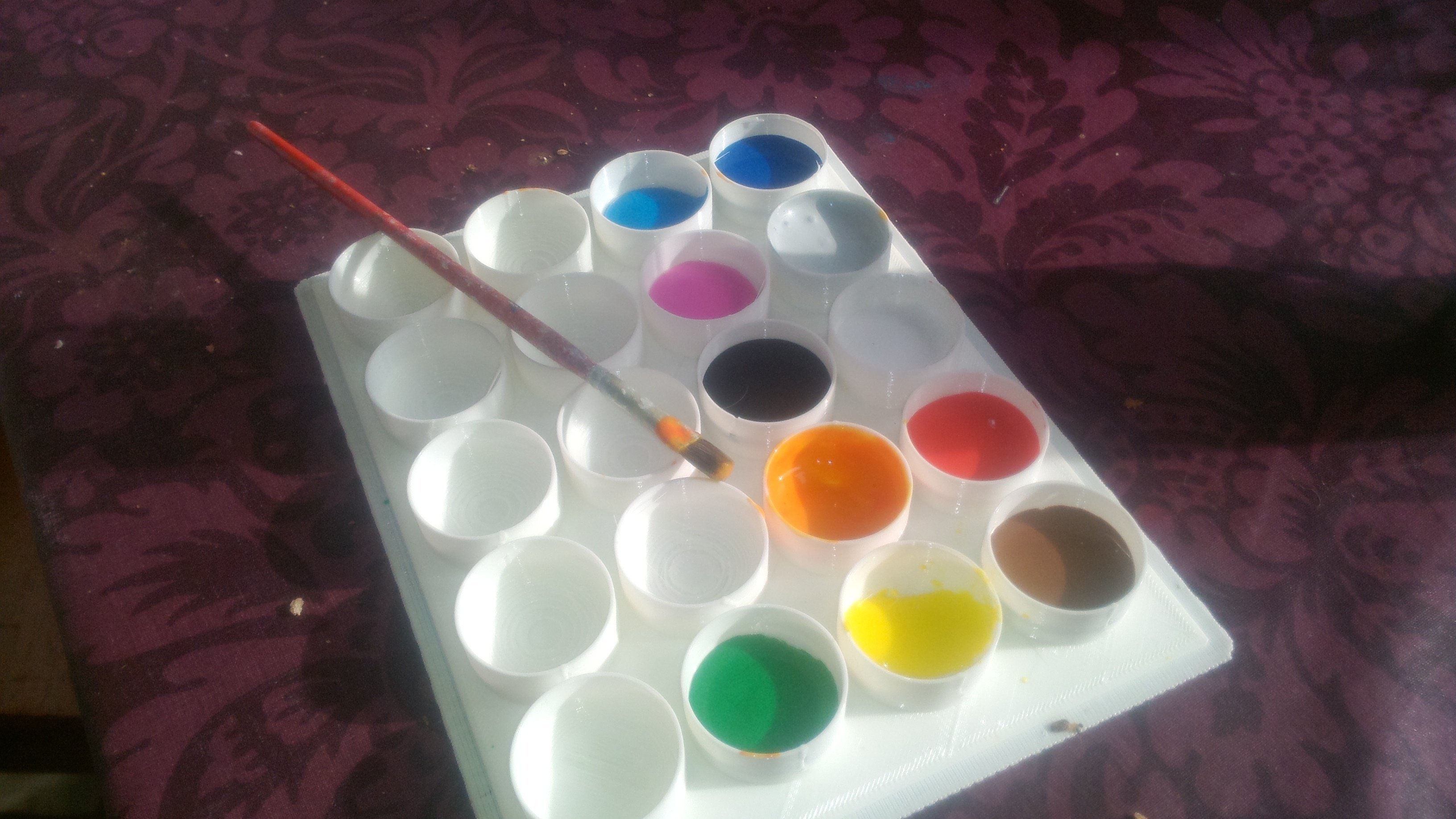 3D Printed Paint Tray ____ each tray will individually be sealed by mvs