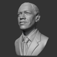 Barack Obama 3D print model - Thumbnail 3